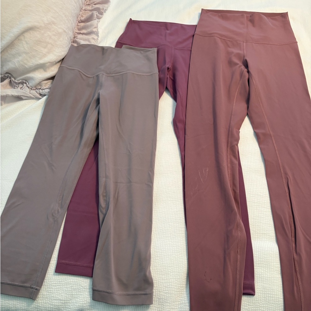 lululemon athletica Mauve and Plum Leggings